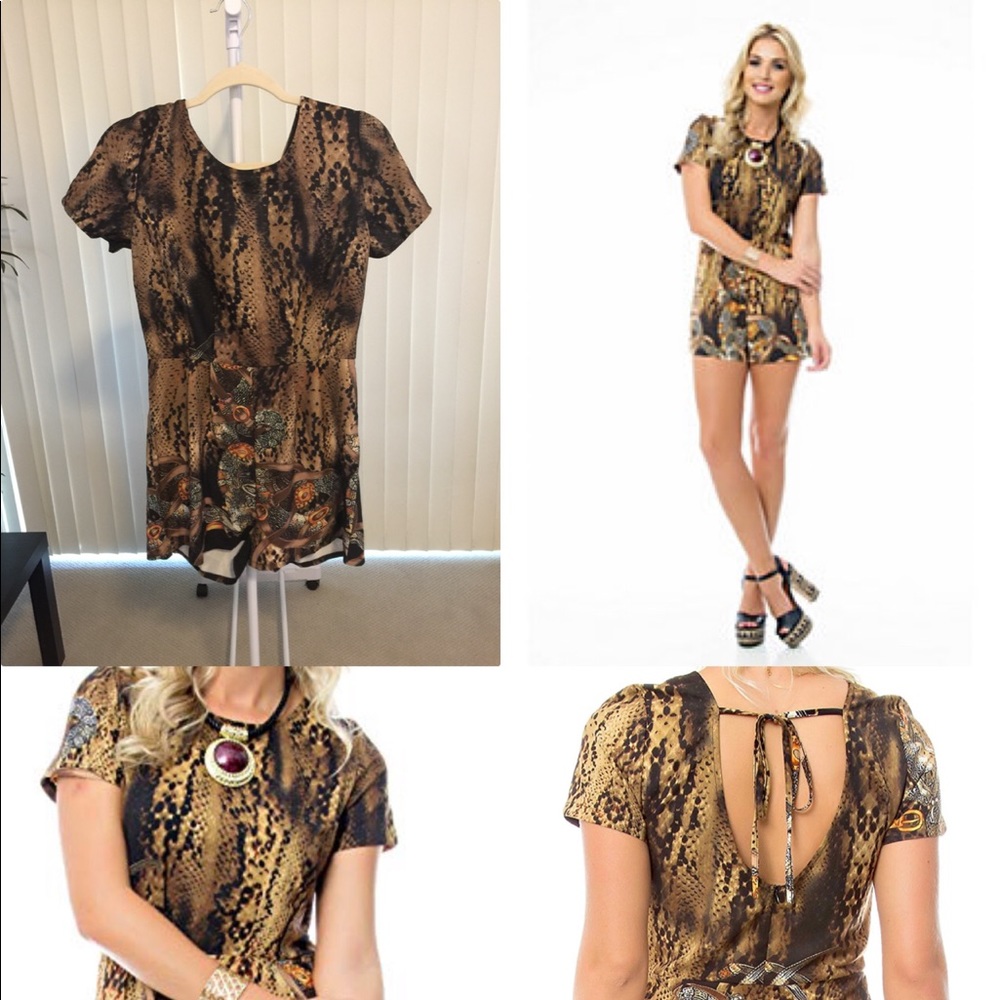 Sara Boo animal-print romper.